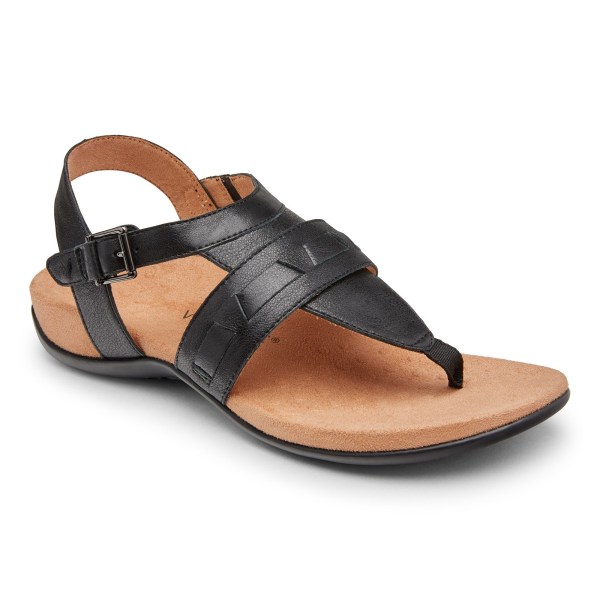 Vionic Sandals Ireland - Lupe Sandal Black - Womens Shoes In Store | AJVWL-5142